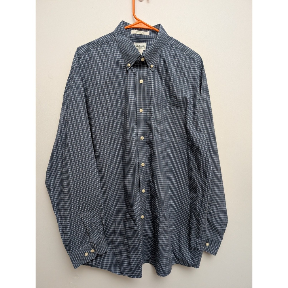 X2 LL Bean Checkered Button Down Shirt  XL Reg